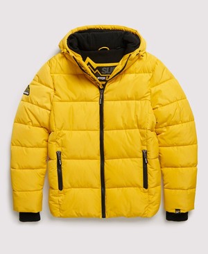 Superdry Sports Puffer Férfi Kabát Sárga | GYBFA9348